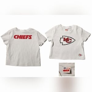 NFL Kids White and Red Chiefs Logo Tee